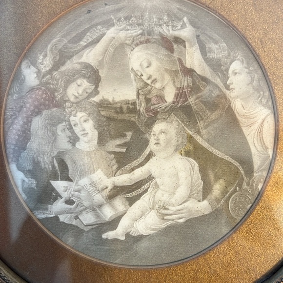 Vintage framed print of Sandro Botticelli's "Madonna of the Magnificat." - Picture 2 of 4